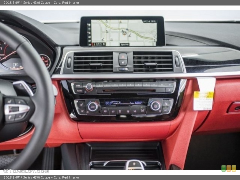 Coral Red Interior Dashboard for the 2018 BMW 4 Series 430i Coupe #120181476