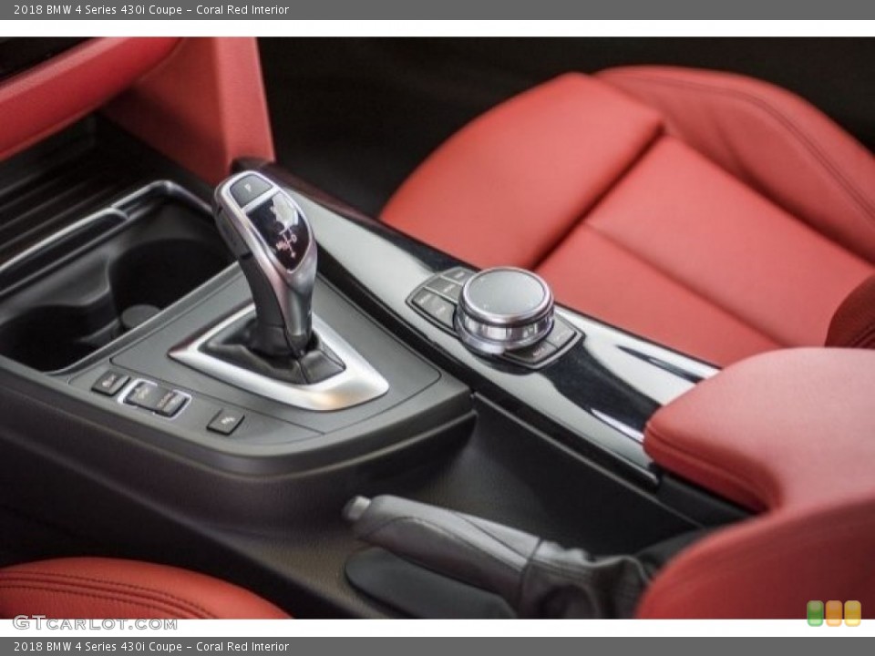 Coral Red Interior Transmission for the 2018 BMW 4 Series 430i Coupe #120181518