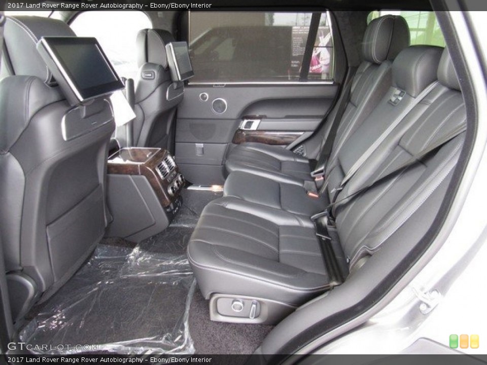 Ebony/Ebony Interior Rear Seat for the 2017 Land Rover Range Rover Autobiography #120184101