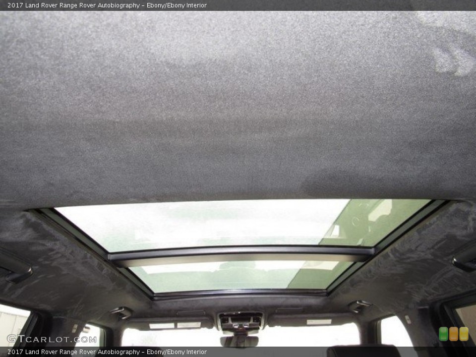 Ebony/Ebony Interior Sunroof for the 2017 Land Rover Range Rover Autobiography #120184401