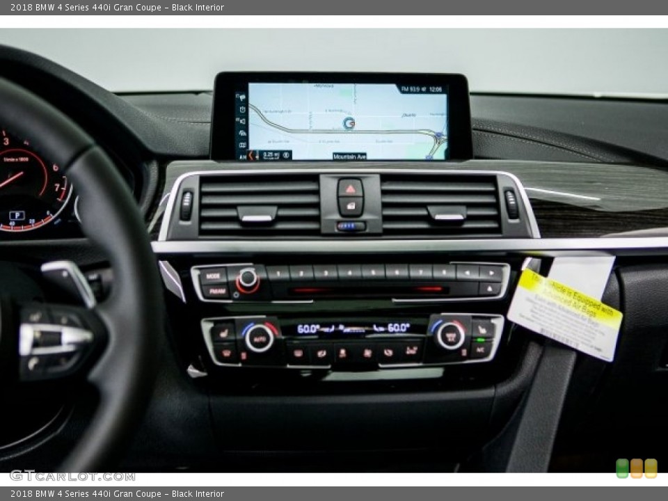 Black Interior Controls for the 2018 BMW 4 Series 440i Gran Coupe #120184725