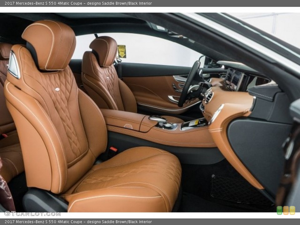 designo Saddle Brown/Black Interior Photo for the 2017 Mercedes-Benz S 550 4Matic Coupe #120187857