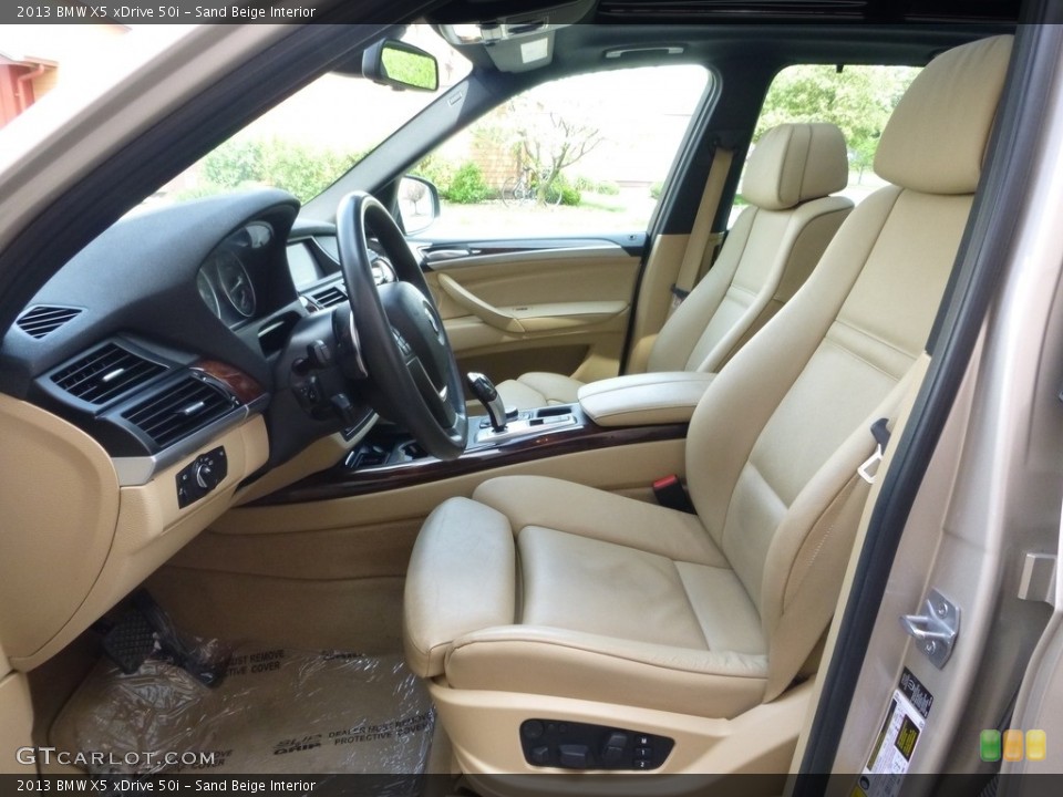 Sand Beige Interior Front Seat for the 2013 BMW X5 xDrive 50i #120191172