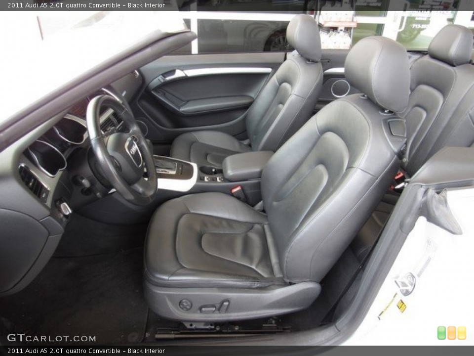 Black Interior Photo for the 2011 Audi A5 2.0T quattro Convertible #120193654
