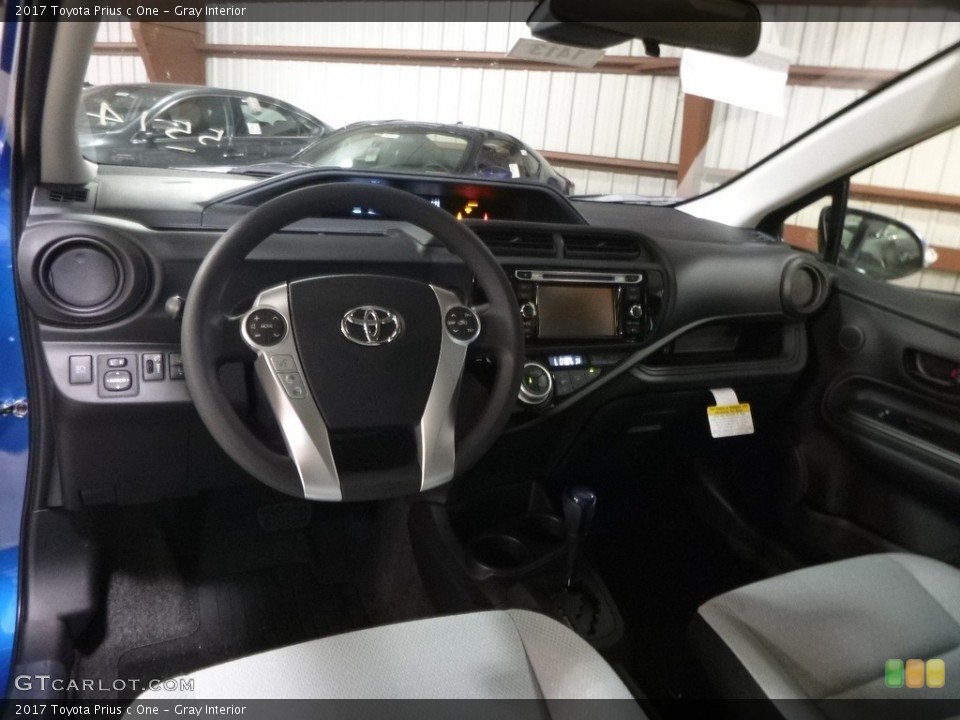 Gray Interior Dashboard for the 2017 Toyota Prius c One #120204713