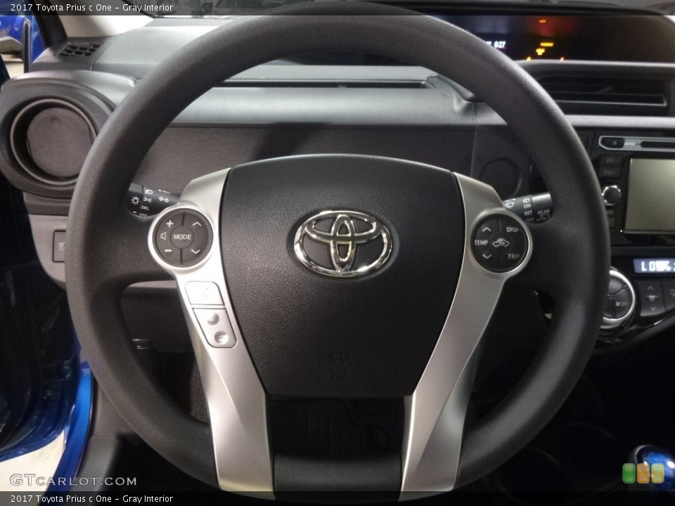 Gray Interior Steering Wheel for the 2017 Toyota Prius c One #120204878