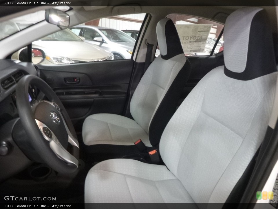 Gray 2017 Toyota Prius c Interiors
