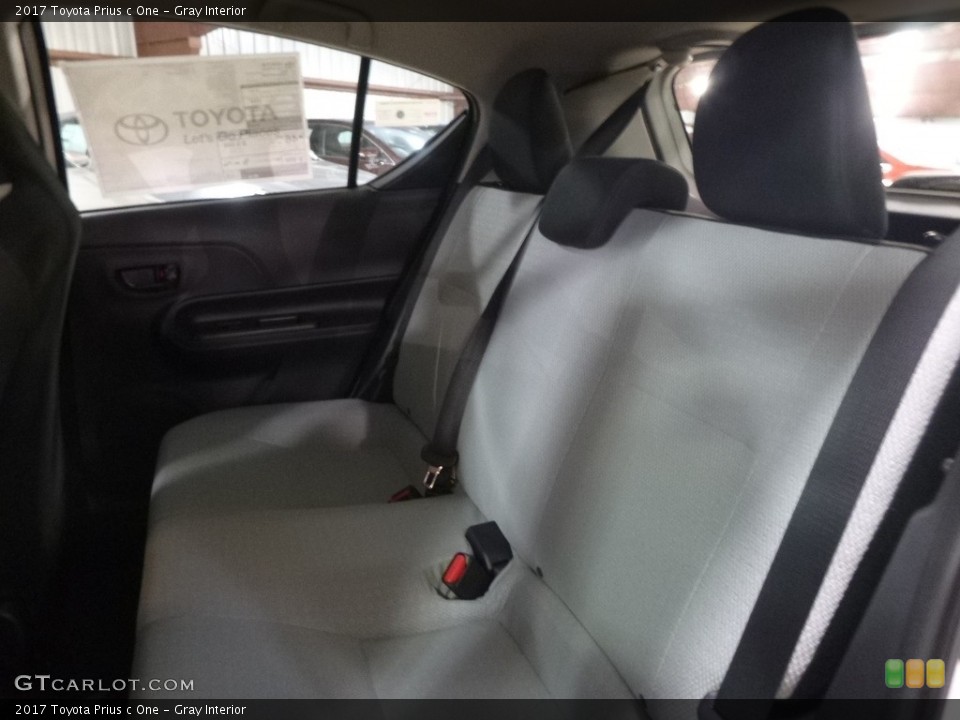 Gray Interior Rear Seat for the 2017 Toyota Prius c One #120206897