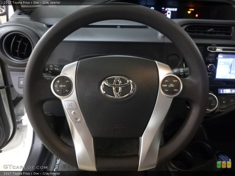 Gray Interior Steering Wheel for the 2017 Toyota Prius c One #120207128