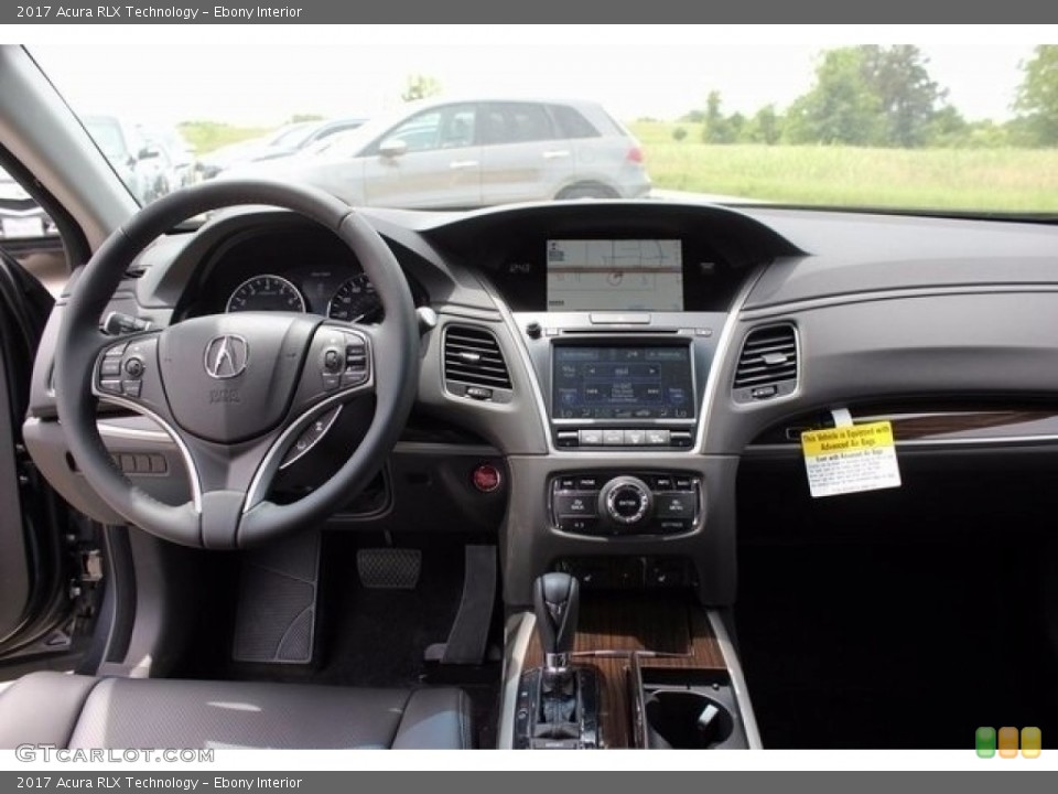 Ebony Interior Dashboard for the 2017 Acura RLX Technology #120208586