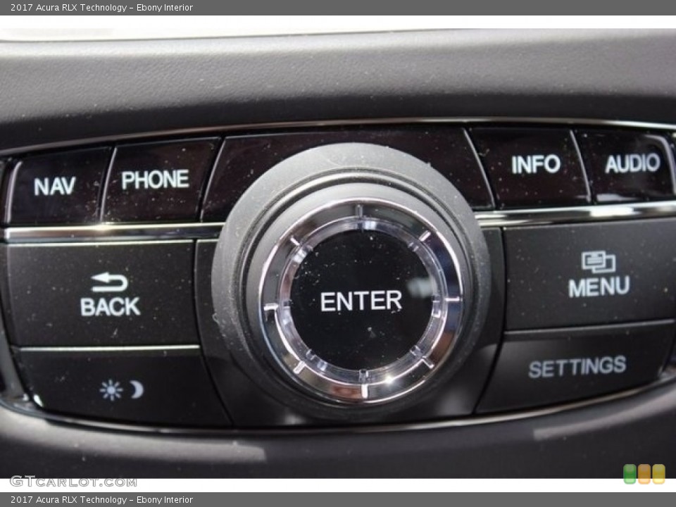 Ebony Interior Controls for the 2017 Acura RLX Technology #120209007