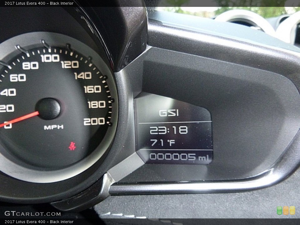 Black Interior Gauges for the 2017 Lotus Evora 400 #120209408