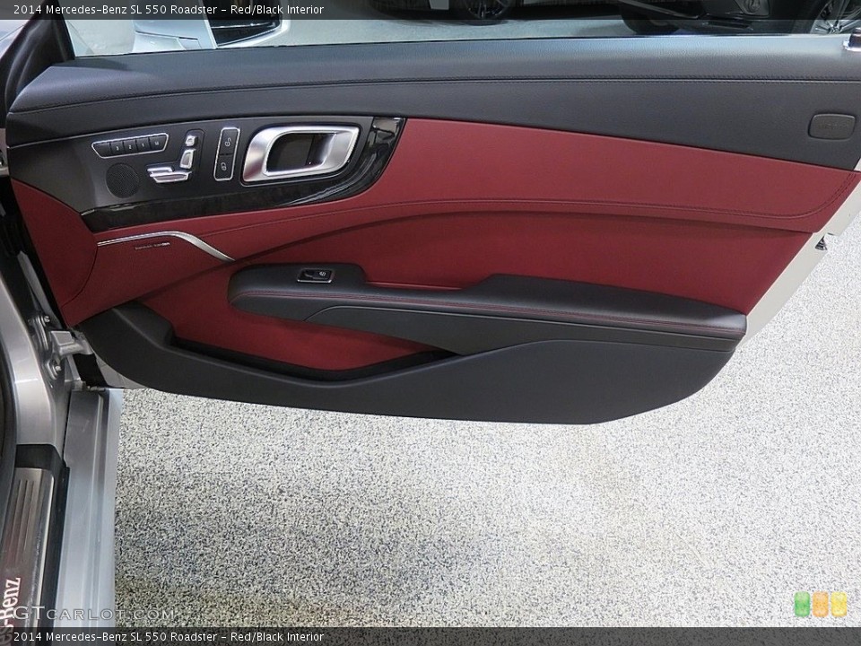 Red/Black Interior Door Panel for the 2014 Mercedes-Benz SL 550 Roadster #120211538