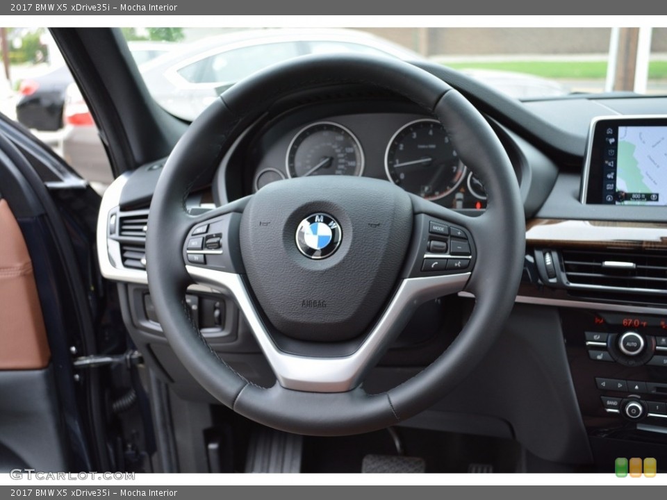 Mocha Interior Steering Wheel for the 2017 BMW X5 xDrive35i #120212879