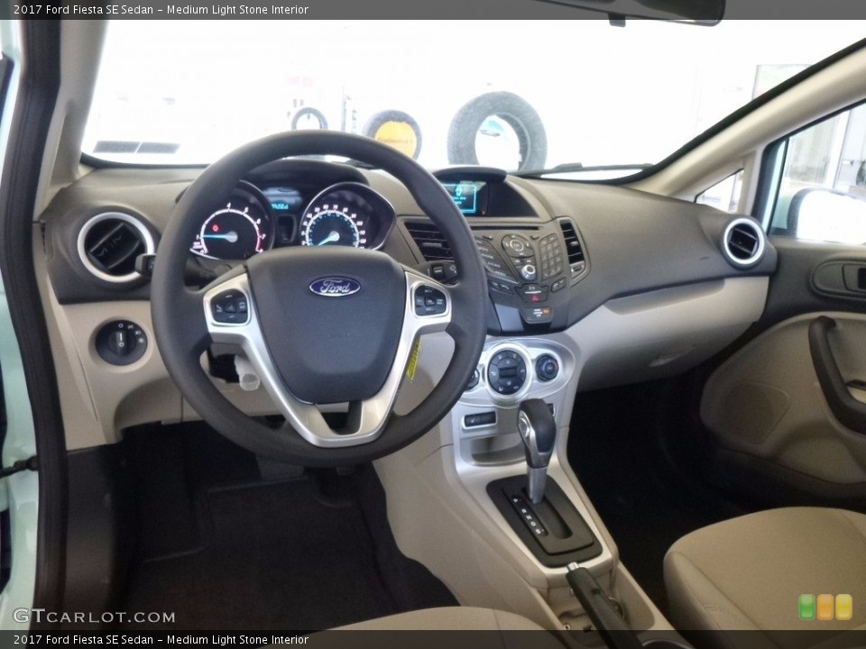 Medium Light Stone Interior Photo for the 2017 Ford Fiesta SE Sedan #120224694