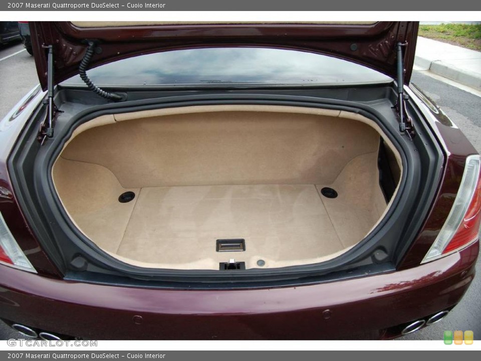 Cuoio Interior Trunk for the 2007 Maserati Quattroporte DuoSelect #12022619