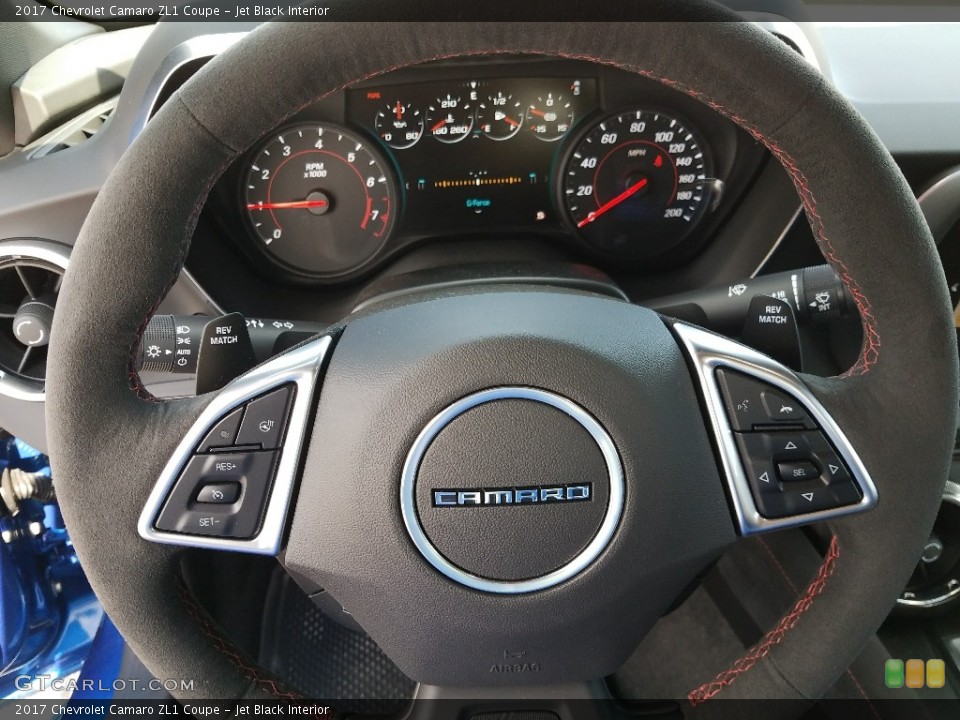 Jet Black Interior Steering Wheel for the 2017 Chevrolet Camaro ZL1 Coupe #120236118