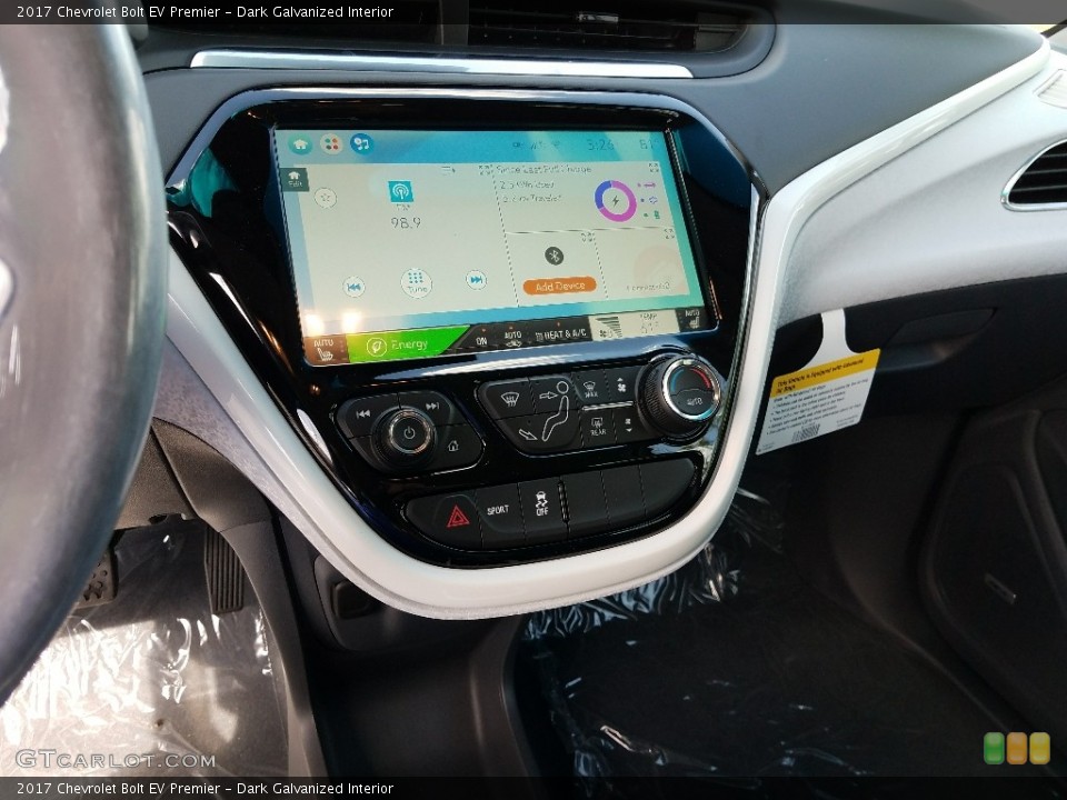 Dark Galvanized Interior Navigation for the 2017 Chevrolet Bolt EV Premier #120236673