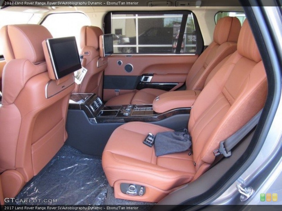 Ebony/Tan Interior Rear Seat for the 2017 Land Rover Range Rover SVAutobiography Dynamic #120236745