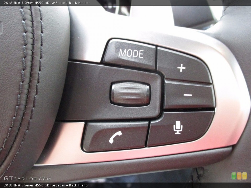 Black Interior Controls for the 2018 BMW 5 Series M550i xDrive Sedan #120242847