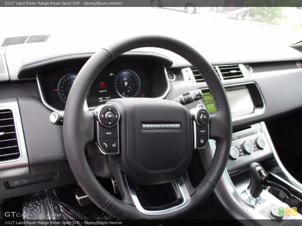 Ebony/Ebony Interior Steering Wheel for the 2017 Land Rover Range Rover Sport SVR #120243294