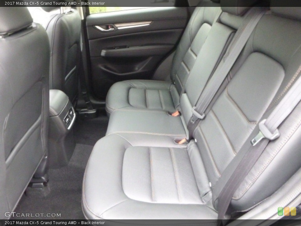 Black Interior Rear Seat for the 2017 Mazda CX-5 Grand Touring AWD #120246018