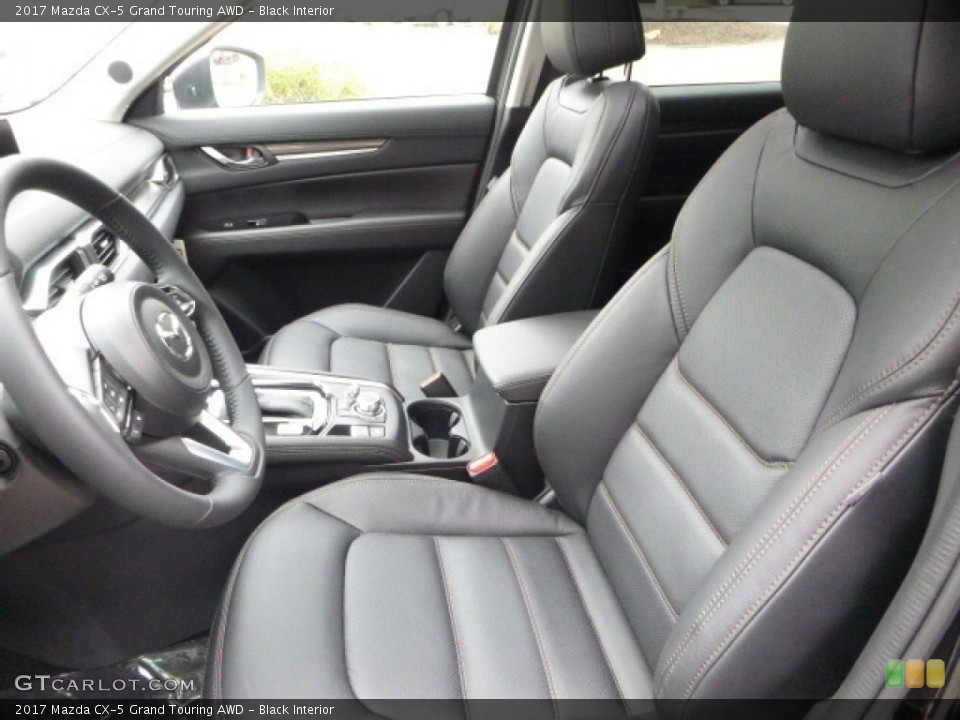 Black Interior Front Seat for the 2017 Mazda CX-5 Grand Touring AWD #120246099