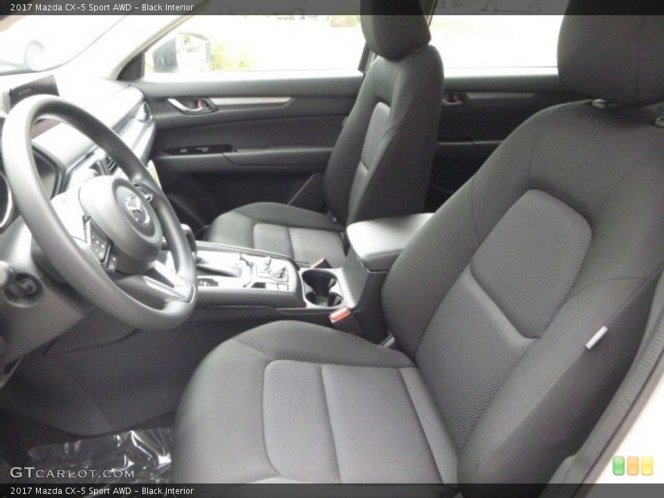 Black Interior Front Seat for the 2017 Mazda CX-5 Sport AWD #120246365