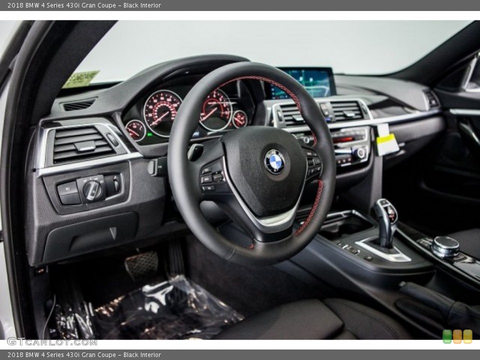 Black Interior Dashboard for the 2018 BMW 4 Series 430i Gran Coupe #120247158
