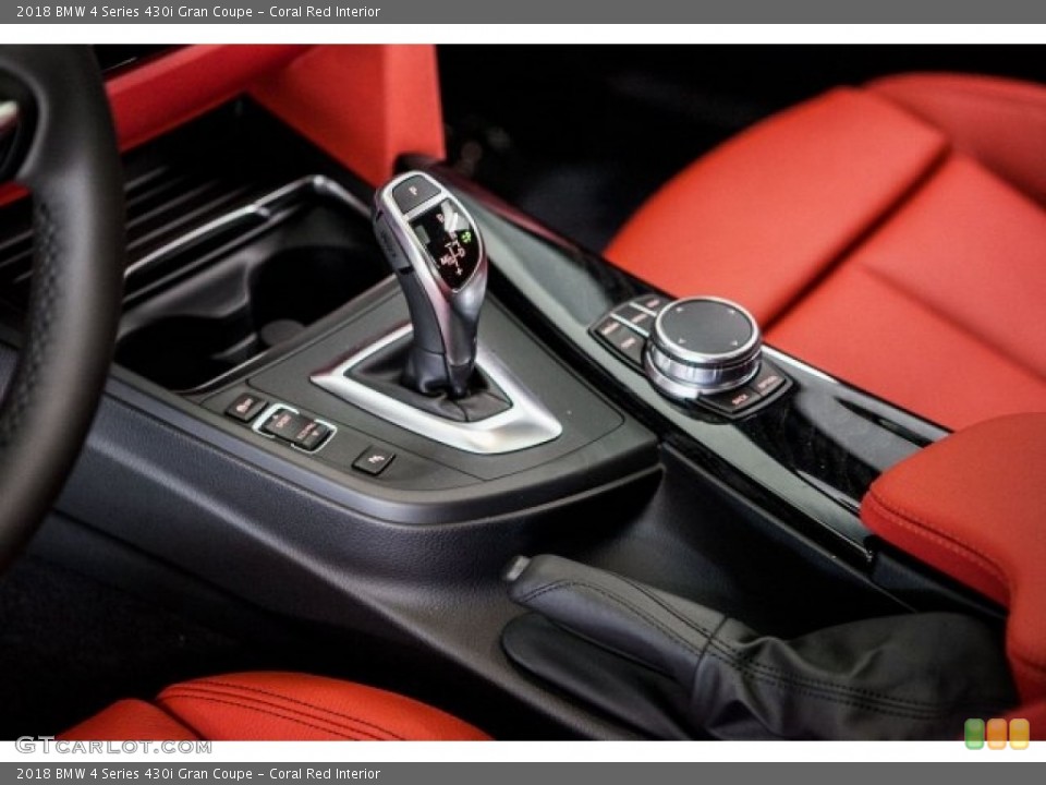 Coral Red Interior Transmission for the 2018 BMW 4 Series 430i Gran Coupe #120247425