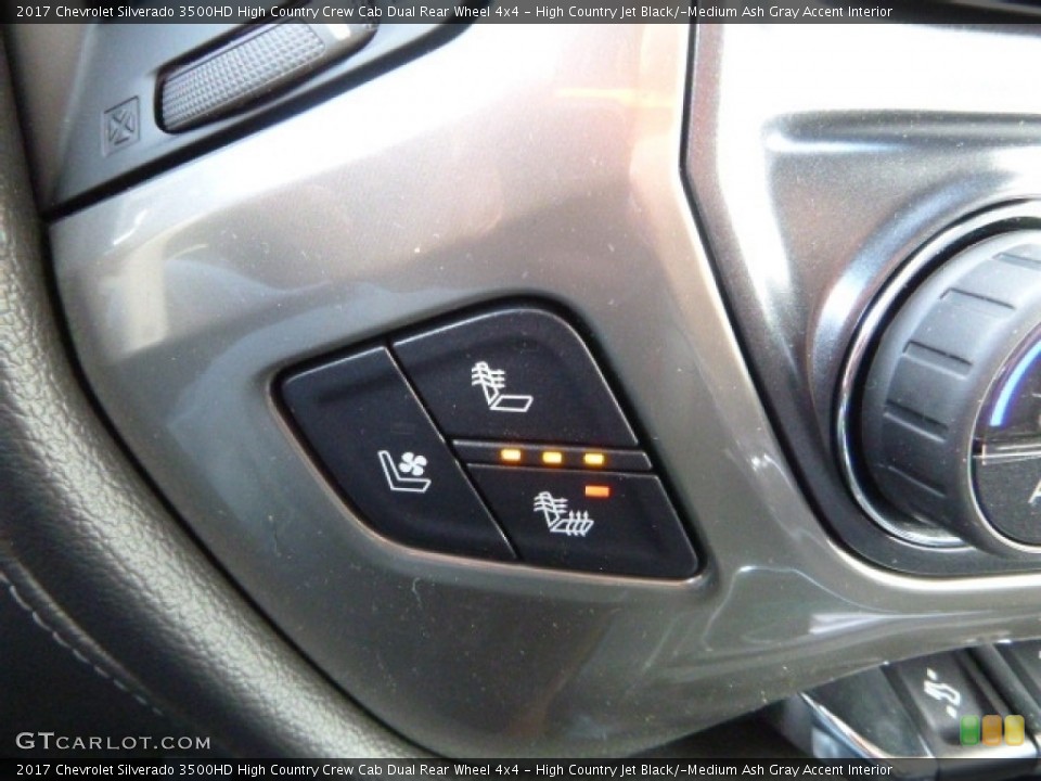 High Country Jet Black/­Medium Ash Gray Accent Interior Controls for the 2017 Chevrolet Silverado 3500HD High Country Crew Cab Dual Rear Wheel 4x4 #120251622