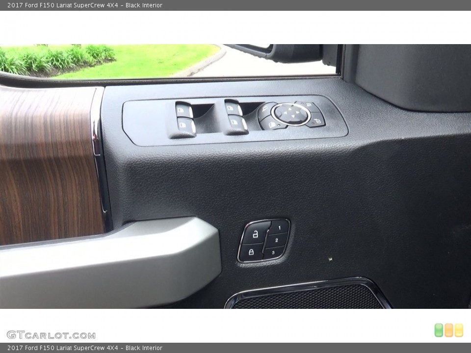 Black Interior Controls for the 2017 Ford F150 Lariat SuperCrew 4X4 #120253902