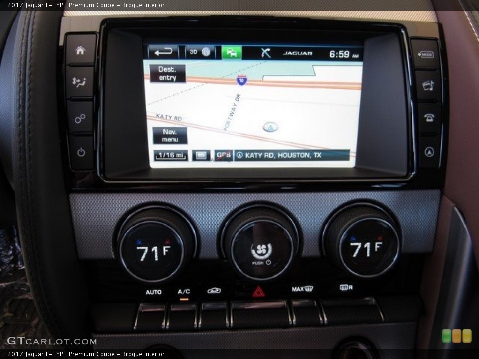 Brogue Interior Navigation for the 2017 Jaguar F-TYPE Premium Coupe #120259419