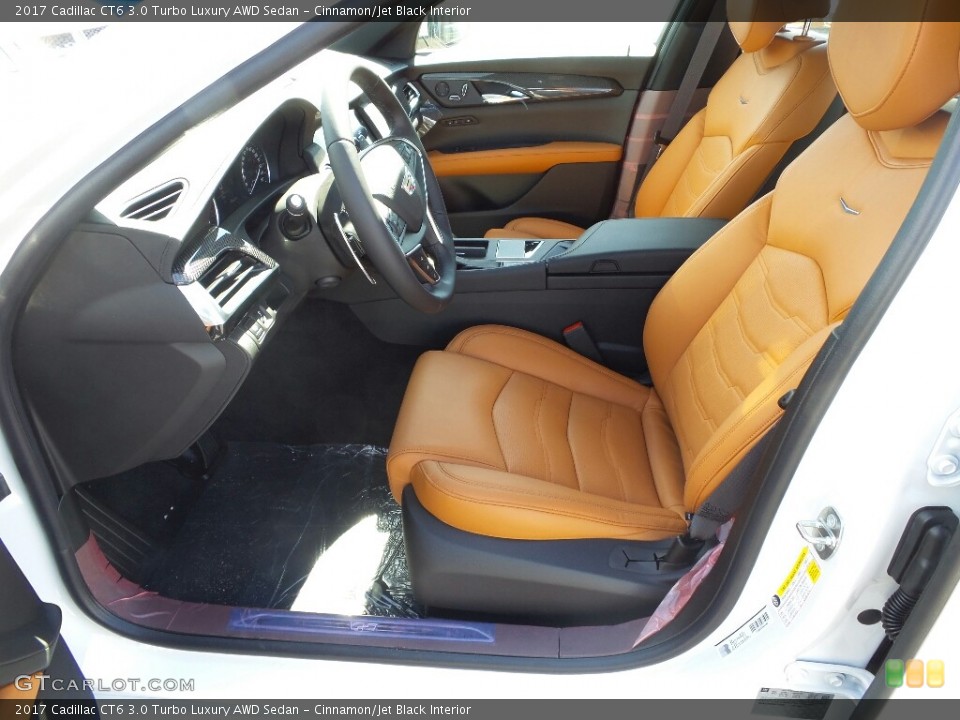 Cinnamon/Jet Black Interior Photo for the 2017 Cadillac CT6 3.0 Turbo Luxury AWD Sedan #120262203