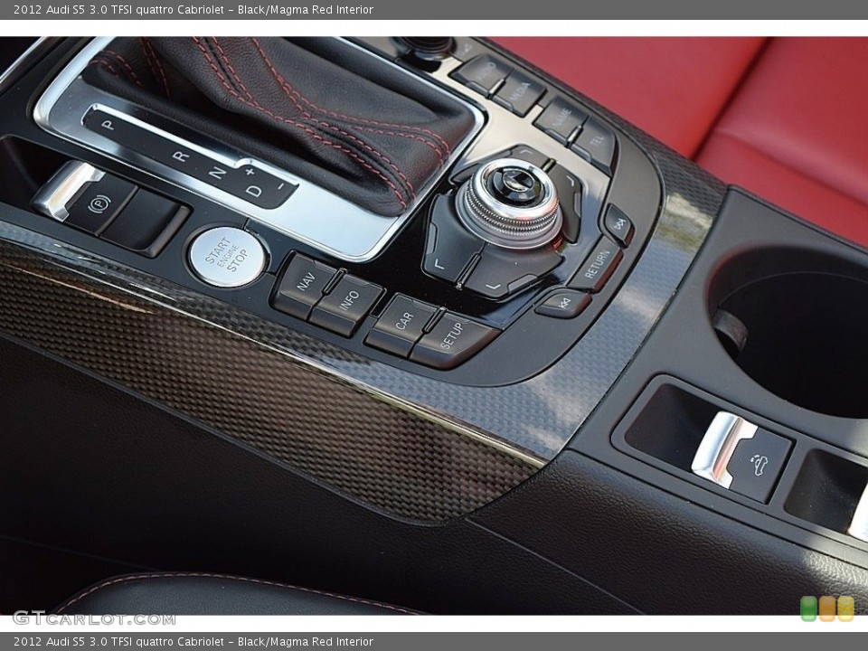 Black/Magma Red Interior Controls for the 2012 Audi S5 3.0 TFSI quattro Cabriolet #120265470