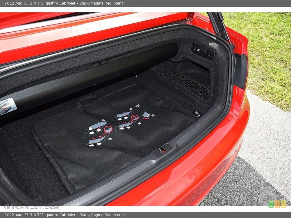 Black/Magma Red Interior Trunk for the 2012 Audi S5 3.0 TFSI quattro Cabriolet #120265917
