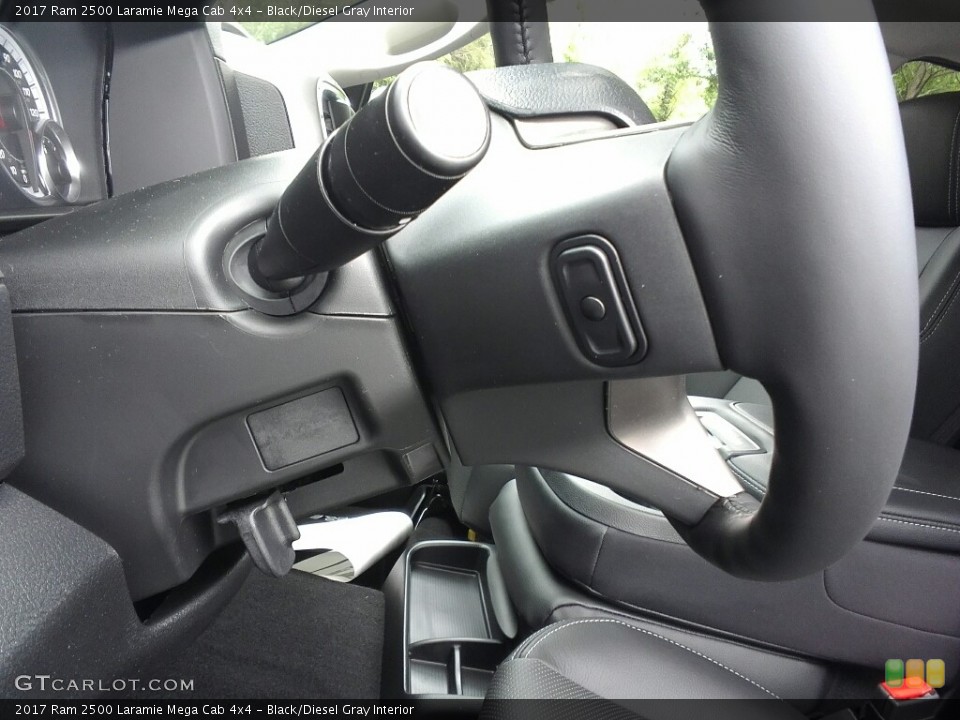Black/Diesel Gray Interior Controls for the 2017 Ram 2500 Laramie Mega Cab 4x4 #120270771