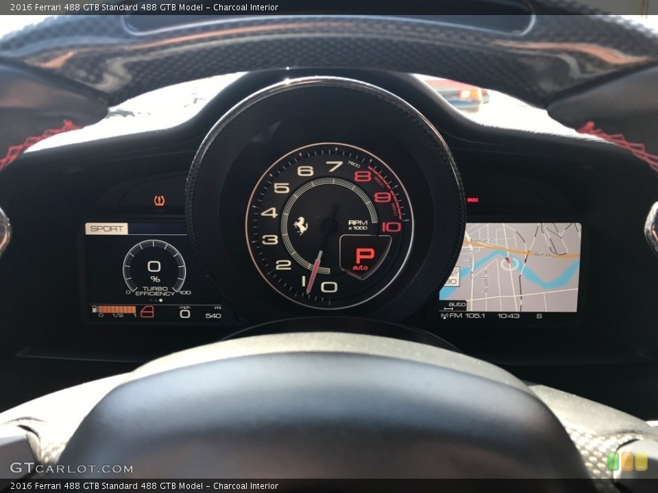 Charcoal Interior Gauges for the 2016 Ferrari 488 GTB  #120276399