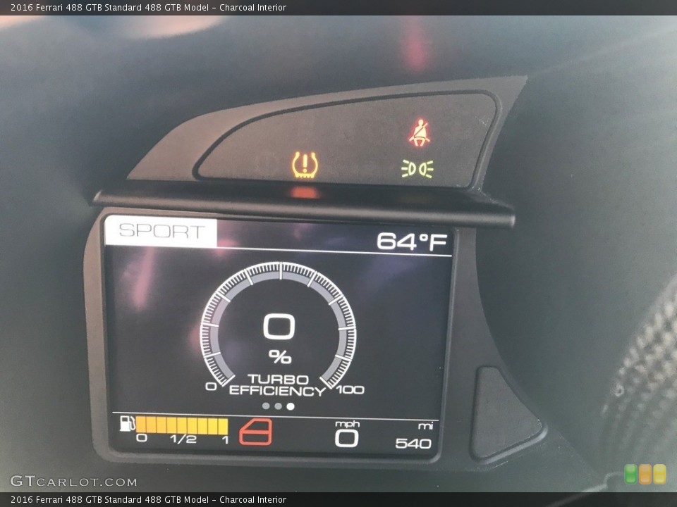 Charcoal Interior Gauges for the 2016 Ferrari 488 GTB  #120276423