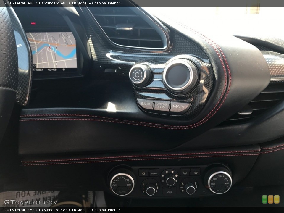 Charcoal Interior Controls for the 2016 Ferrari 488 GTB  #120276474