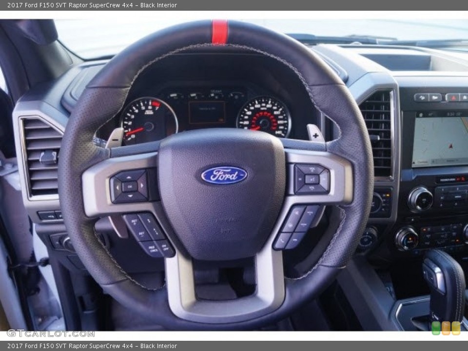 Black Interior Steering Wheel for the 2017 Ford F150 SVT Raptor SuperCrew 4x4 #120288368