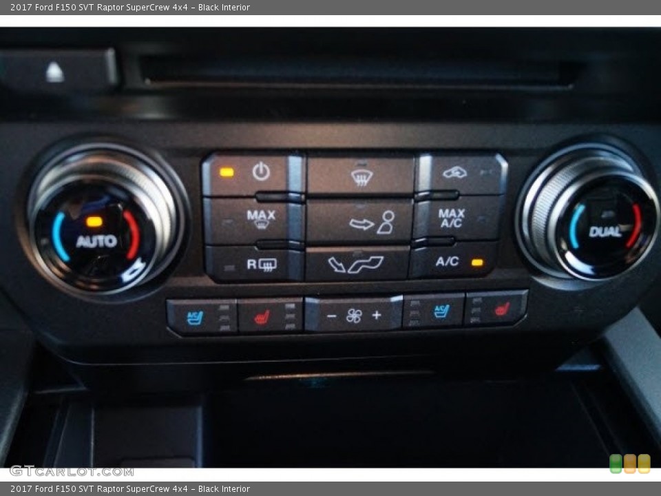 Black Interior Controls for the 2017 Ford F150 SVT Raptor SuperCrew 4x4 #120288470