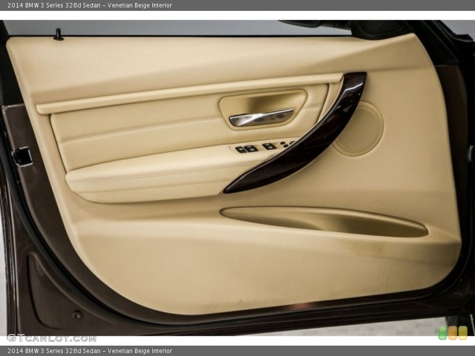 Venetian Beige Interior Door Panel for the 2014 BMW 3 Series 328d Sedan #120308573