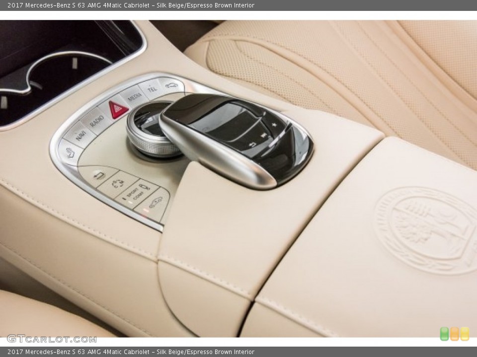 Silk Beige/Espresso Brown Interior Controls for the 2017 Mercedes-Benz S 63 AMG 4Matic Cabriolet #120308837