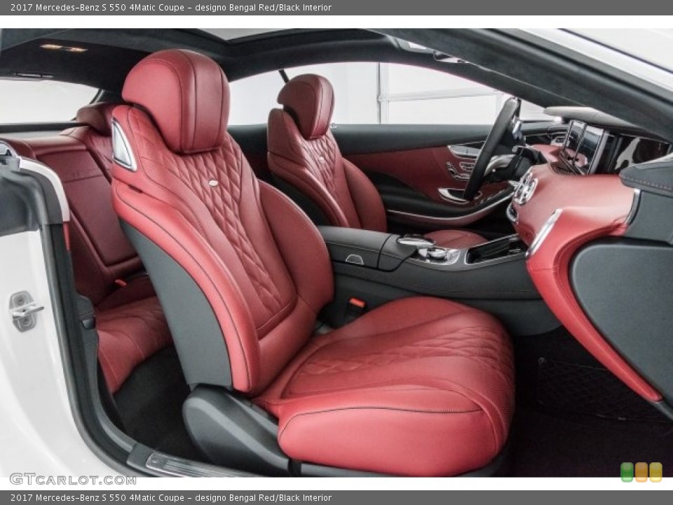 designo Bengal Red/Black Interior Photo for the 2017 Mercedes-Benz S 550 4Matic Coupe #120308990