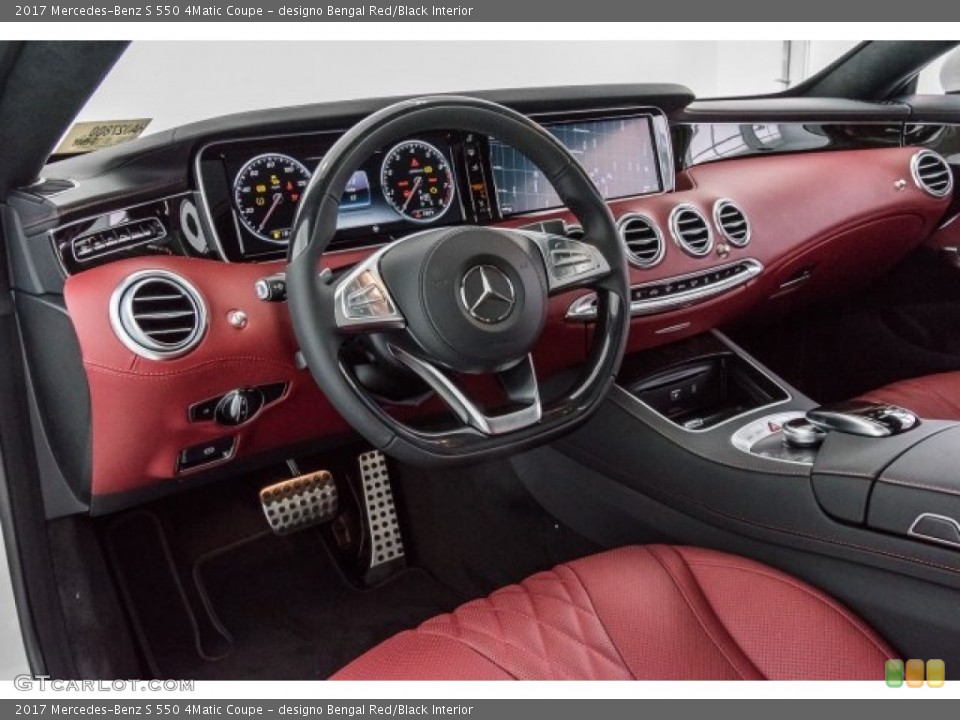designo Bengal Red/Black Interior Dashboard for the 2017 Mercedes-Benz S 550 4Matic Coupe #120309086