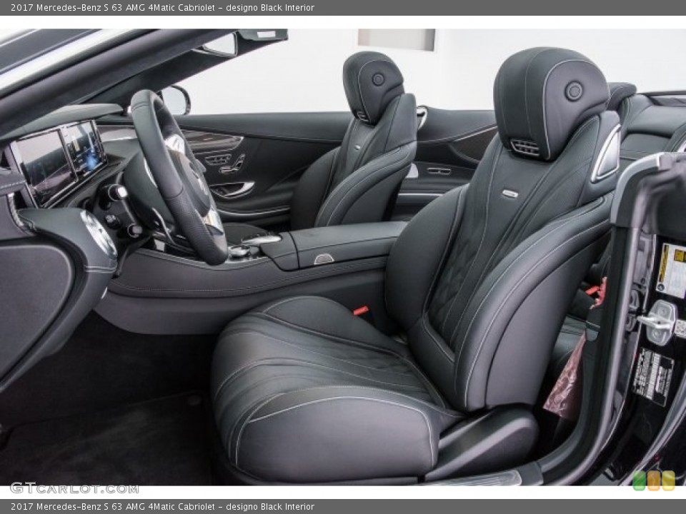 designo Black Interior Front Seat for the 2017 Mercedes-Benz S 63 AMG 4Matic Cabriolet #120309494