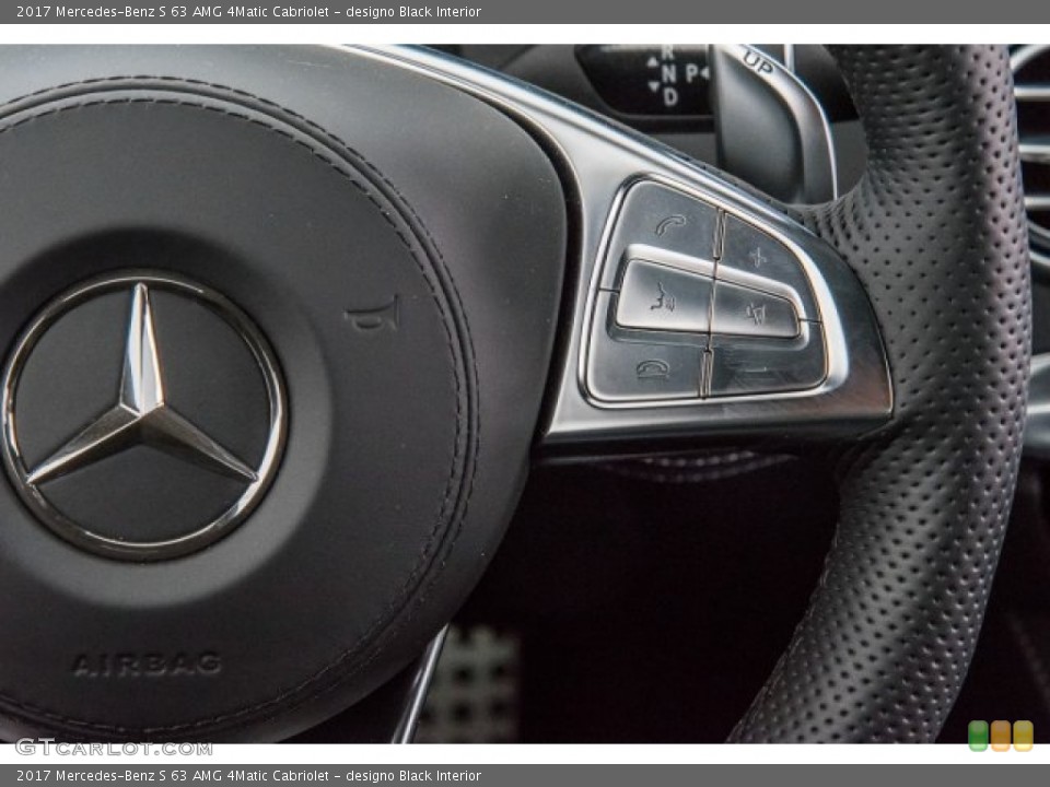 designo Black Interior Controls for the 2017 Mercedes-Benz S 63 AMG 4Matic Cabriolet #120309533
