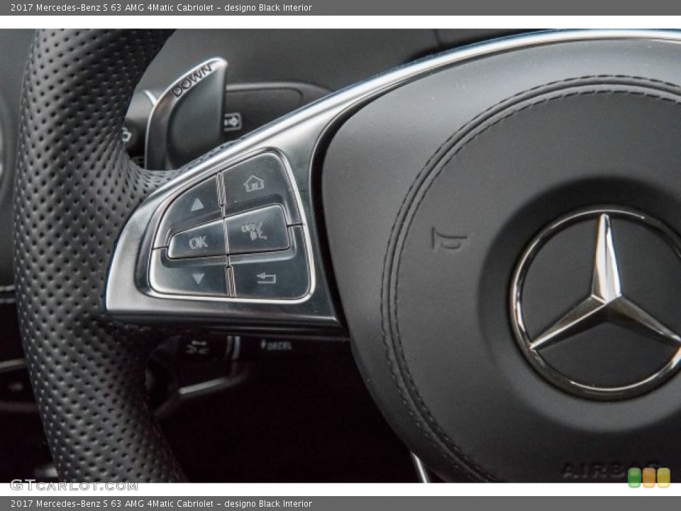 designo Black Interior Controls for the 2017 Mercedes-Benz S 63 AMG 4Matic Cabriolet #120309557