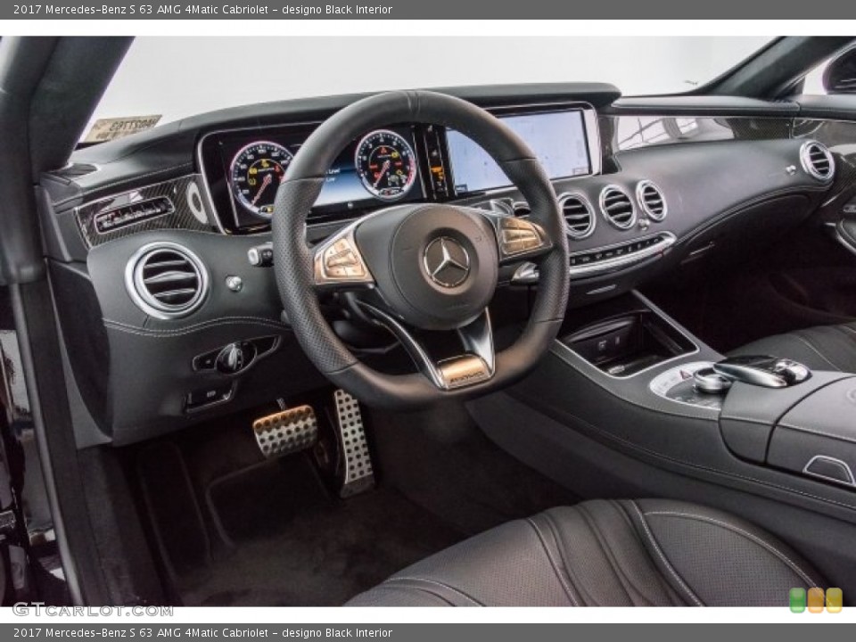 designo Black Interior Dashboard for the 2017 Mercedes-Benz S 63 AMG 4Matic Cabriolet #120309599